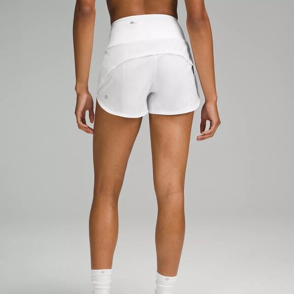 lululemon Speed Up High-Rise Lined Short 4", size 4 in white - Picture 2 of 6